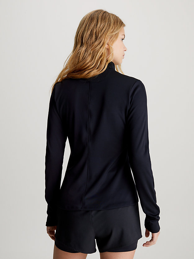 black beauty long sleeve gym top for women 