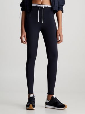 Calvin Klein Performance Leggings Sport Taille Haute pour Femmes Noir/blanc  XS 