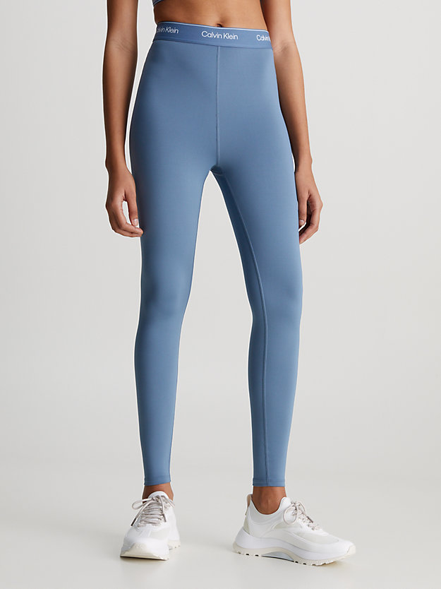 ceramic blue 7/8 gym leggings for women 