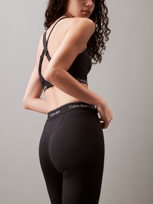 Calvin Klein womens quick dry crop leggings size M color black