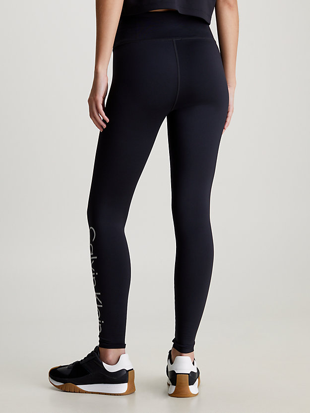 black beauty sport-leggings mit logo für damen - 