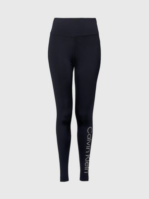 Calvin Klein Performance logo waist workout legging co-ord in black