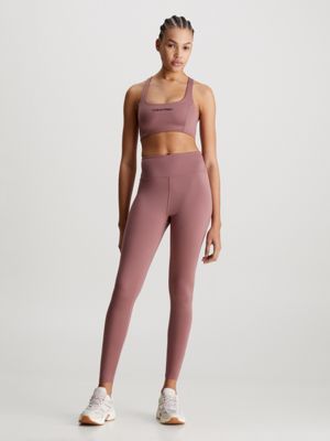 Calvin Klein Performance Leggings Logo Gym 00GWT0L633 Rosa Slim Fit