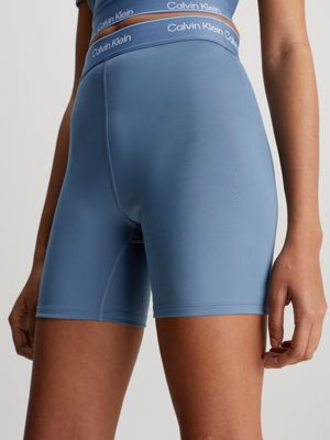 Calvin Klein Performance Womens Plus Fitness Gym Shorts Blue 1X