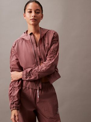Calvin Klein Chaqueta de lana asimétrica para mujer
