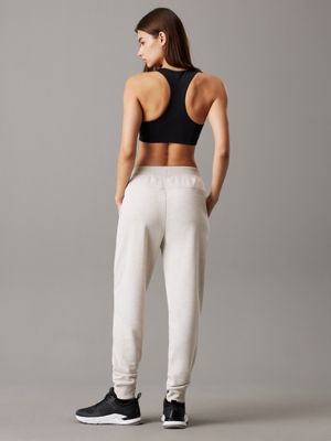 silver birch heather french terry joggers for women ck sport