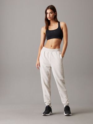 silver birch heather french terry joggers for women ck sport