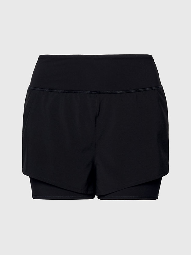 black beauty 2-in-1 gym shorts for women 