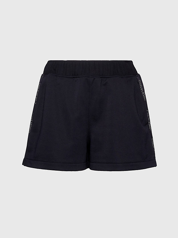 black beauty french terry gym shorts for women 