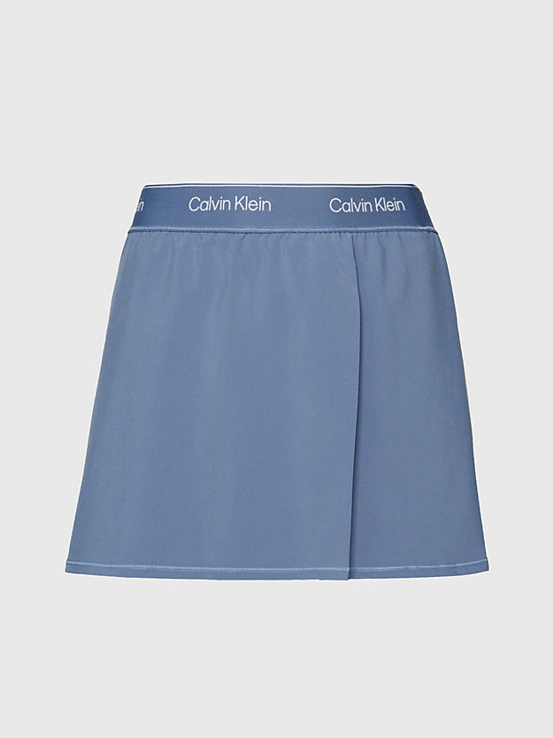 ceramic blue 2-in-1 sport skirt voor dames - 