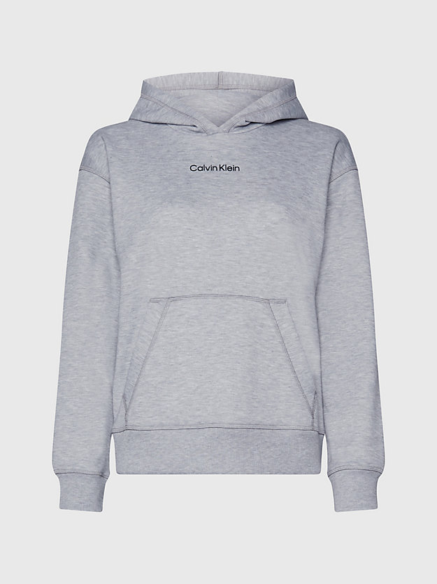 grey heather french terry hoodie for women 