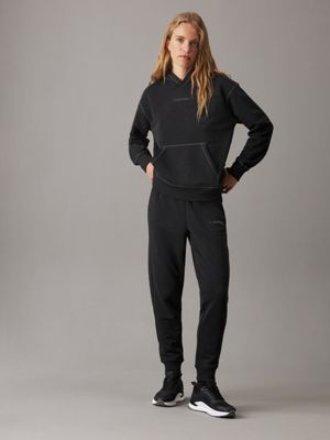 charcoal heather french terry hoodie for women ck sport