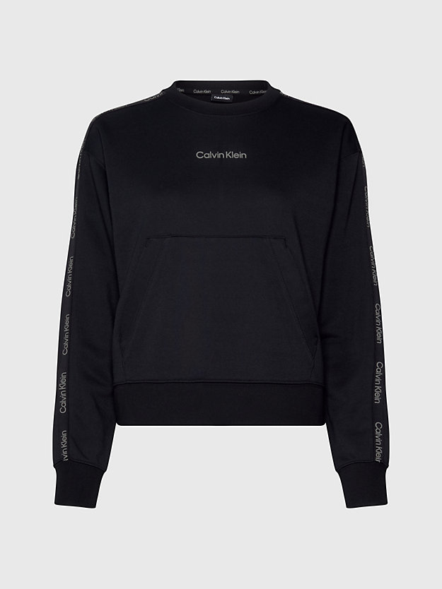 black beauty cropped frans terry sweatshirt voor dames - 