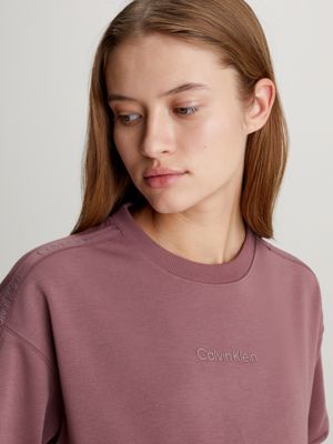 Calvin Klein Ladies French Terry Logo Top 