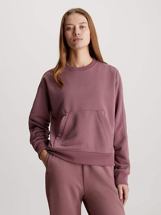 capri rose cropped french terry sweatshirt for women 