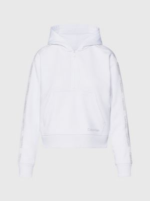 Calvin klein cropped hoodie deals and shorts set