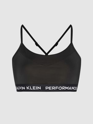 calvin klein black sports bra