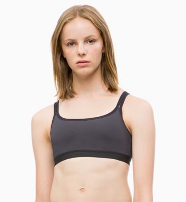 calvin klein white sports bra