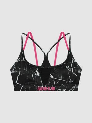 calvin klein black sports bra