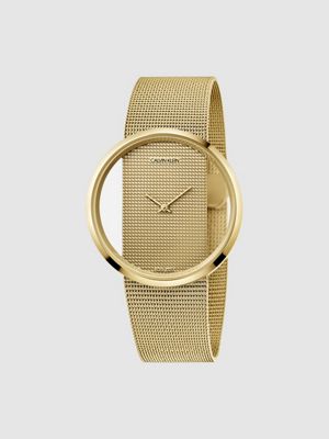 calvin klein women's gold watch