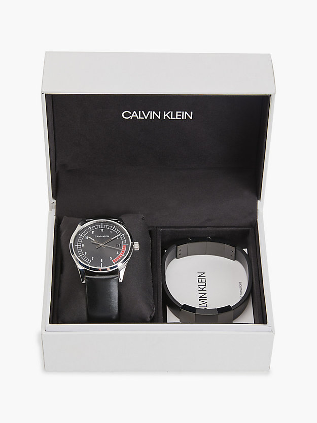 multi watch and bracelet gift set for men calvin klein