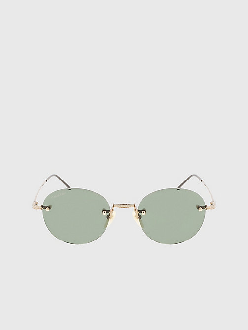 Occhiali tondi da Uomo di Calvin Klein in Verde Uomo Accessori da Occhiali da sole da 