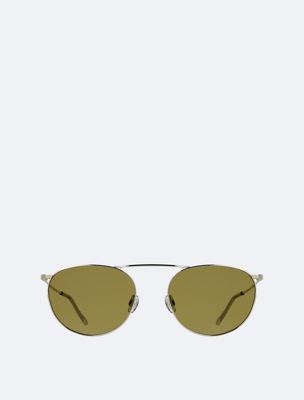 gafas de sol redondas ck26106st gold de adult gender inclusive calvin klein