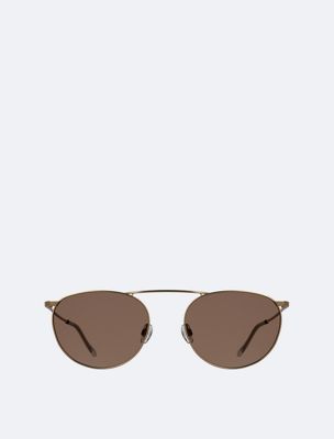 gafas de sol redondas ck26106st gold de adult gender inclusive calvin klein