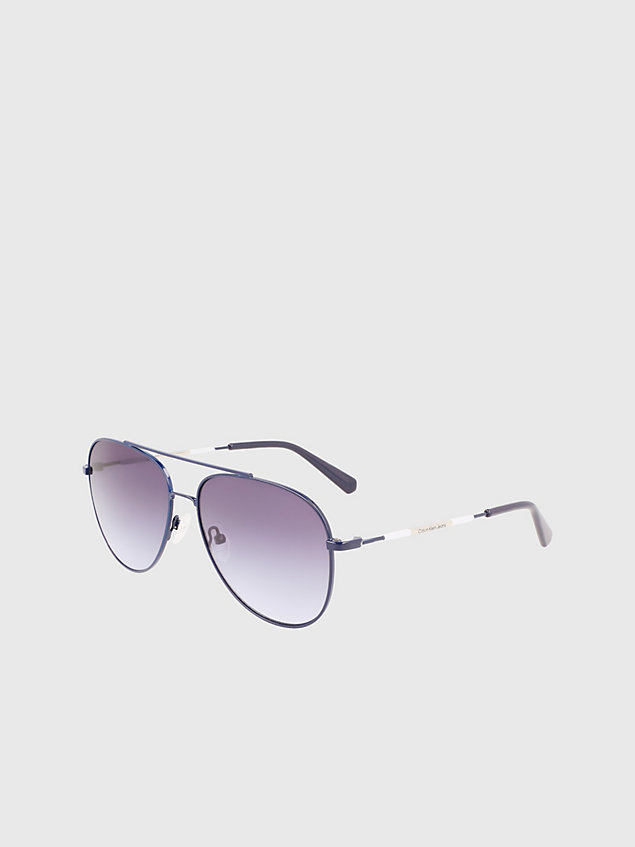 blue aviator sunglasses 0ckj22201s for unisex calvin klein jeans