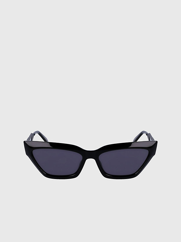 black okulary przeciwsłoneczne cat eye ckj22640s dla kobiety - calvin klein jeans
