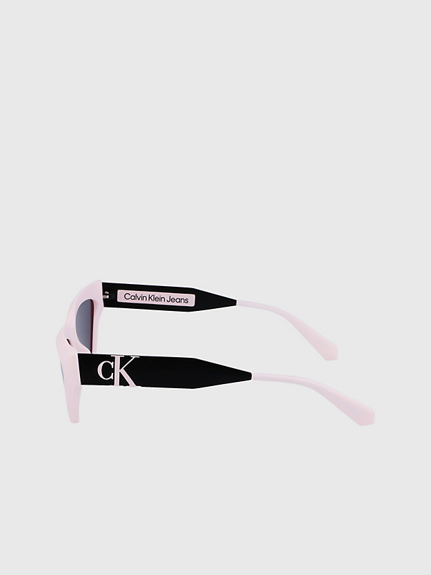 lunettes de soleil yeux de chat ckj22640s rose pour femmes calvin klein jeans