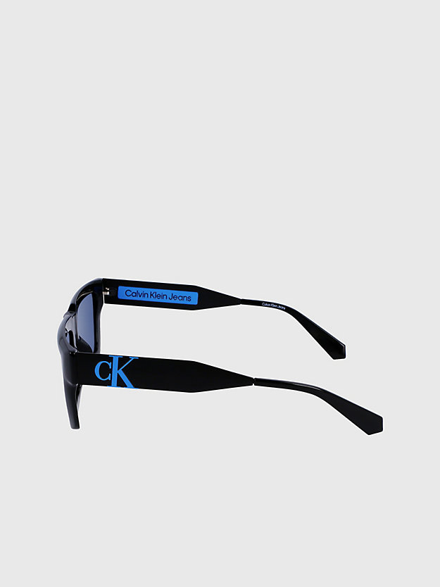 BLACK Prostokątne okulary przeciwsłoneczne CKJ22641S dla Unisex CALVIN KLEIN JEANS