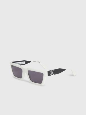 Calvin klein shop sunglasses white