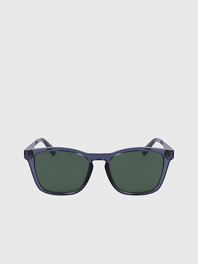 lunettes de soleil rectangulaires ckj22642s grey pour hommes calvin klein jeans