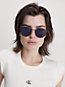 blue round sunglasses ckj23201s for unisex calvin klein jeans