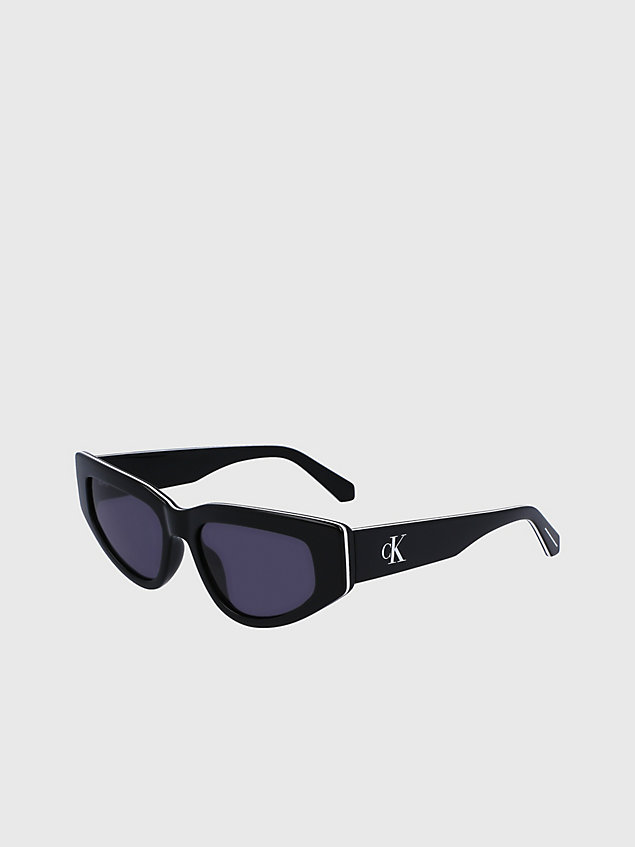 lunettes de soleil œil de chat ckj23603s black pour femmes calvin klein jeans
