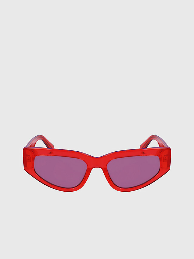 Red Sonnenbrille Katzenauge Ckj23603s undefined Damen Calvin Klein