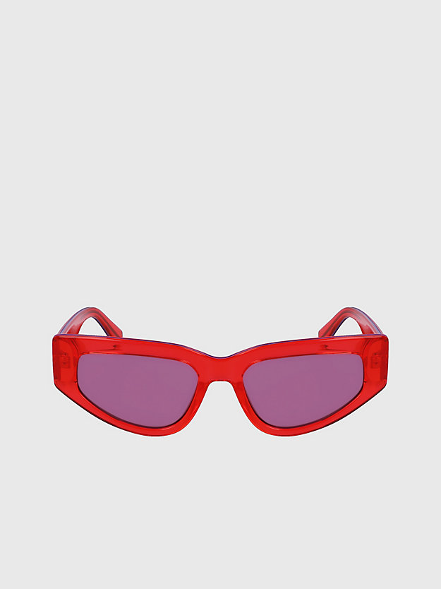 RED Cat Eye Sunglasses CKJ23603S for women CALVIN KLEIN JEANS