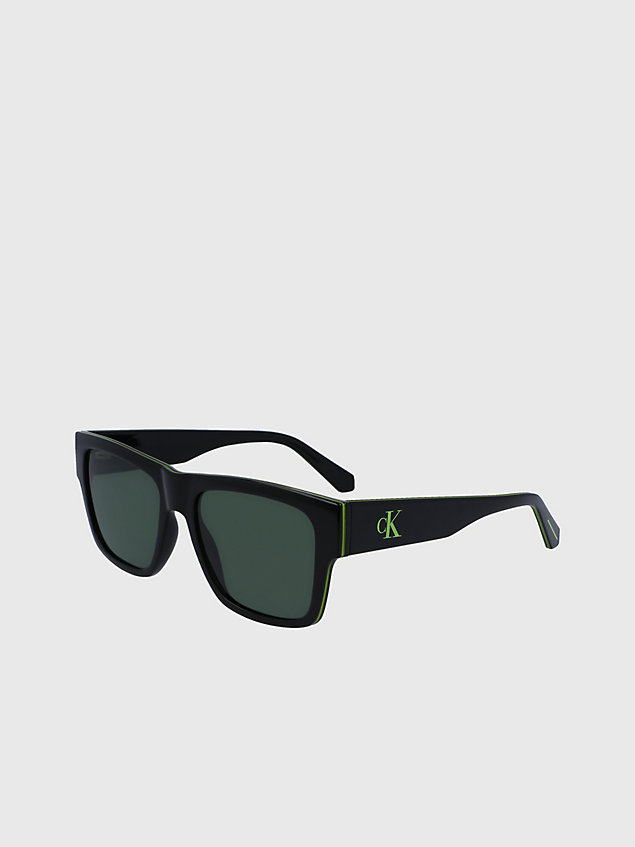 black rectangle sunglasses ckj23605s for men calvin klein jeans