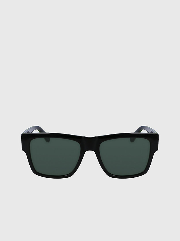 matte black rectangle sunglasses ckj23605s for men calvin klein jeans