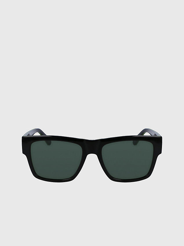 occhiali da sole rettangolari ckj23605s black da uomini calvin klein jeans