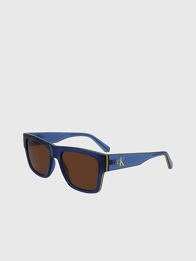 BLUE Rectangle Sunglasses CKJ23605S for men CALVIN KLEIN JEANS