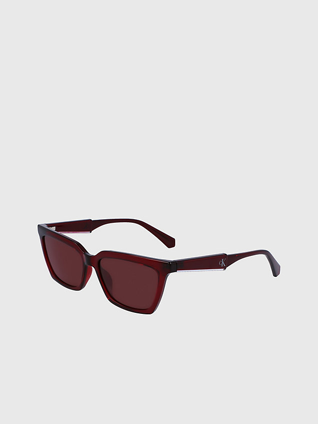 lunettes de soleil œil de chat ckj23606s red pour femmes calvin klein jeans