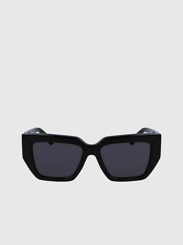 black okulary przeciwsłoneczne typu butterfly ckj23608s dla kobiety - calvin klein jeans