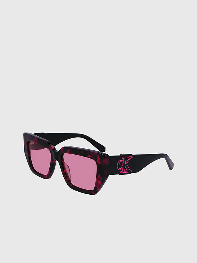pink sonnenbrille butterfly ckj23608s für damen - calvin klein jeans