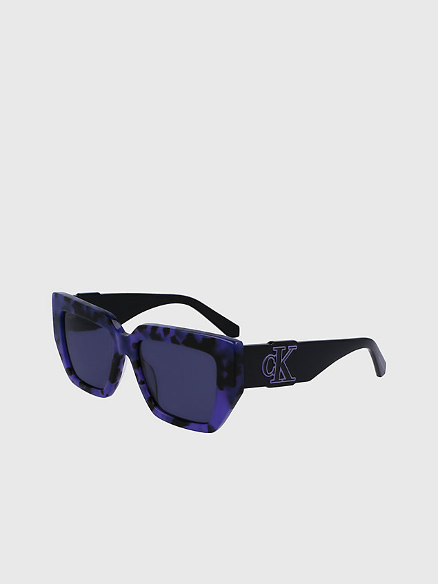 lunettes de soleil papillon ckj23608s purple pour femmes calvin klein jeans