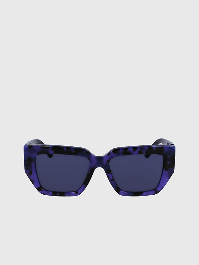 purple sonnenbrille butterfly ckj23608s für damen - calvin klein jeans