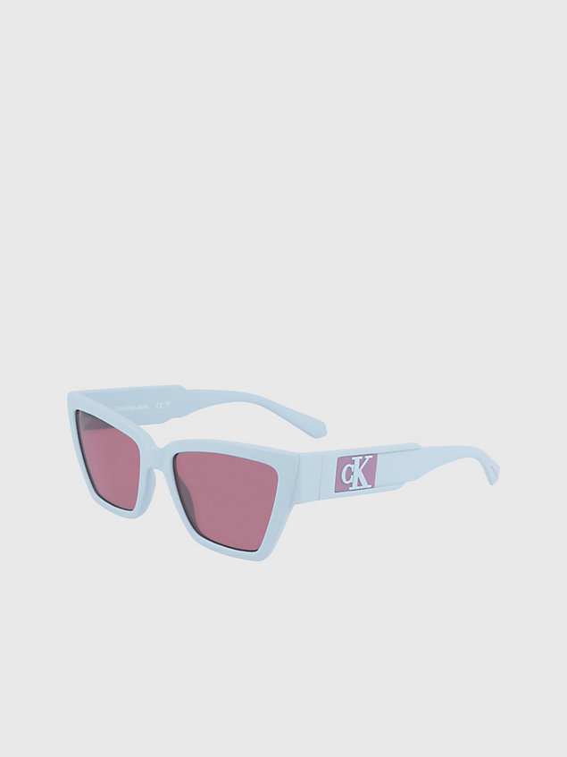 blue cat eye sunglasses ckj23624s for women calvin klein jeans