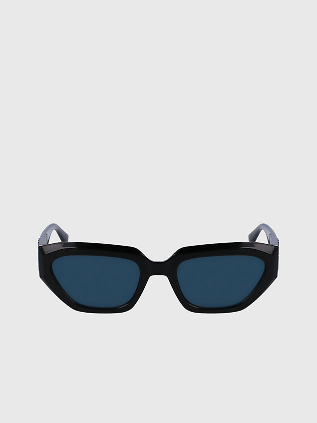 occhiali da sole rettangolari ckj23652s black da unisex calvin klein jeans