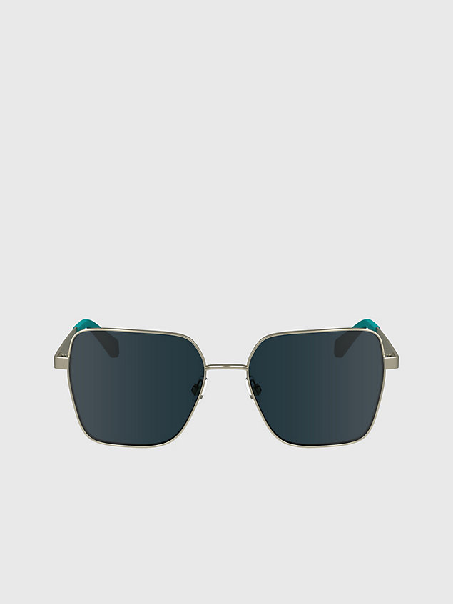 gold square sunglasses ckj24201s for women calvin klein jeans
